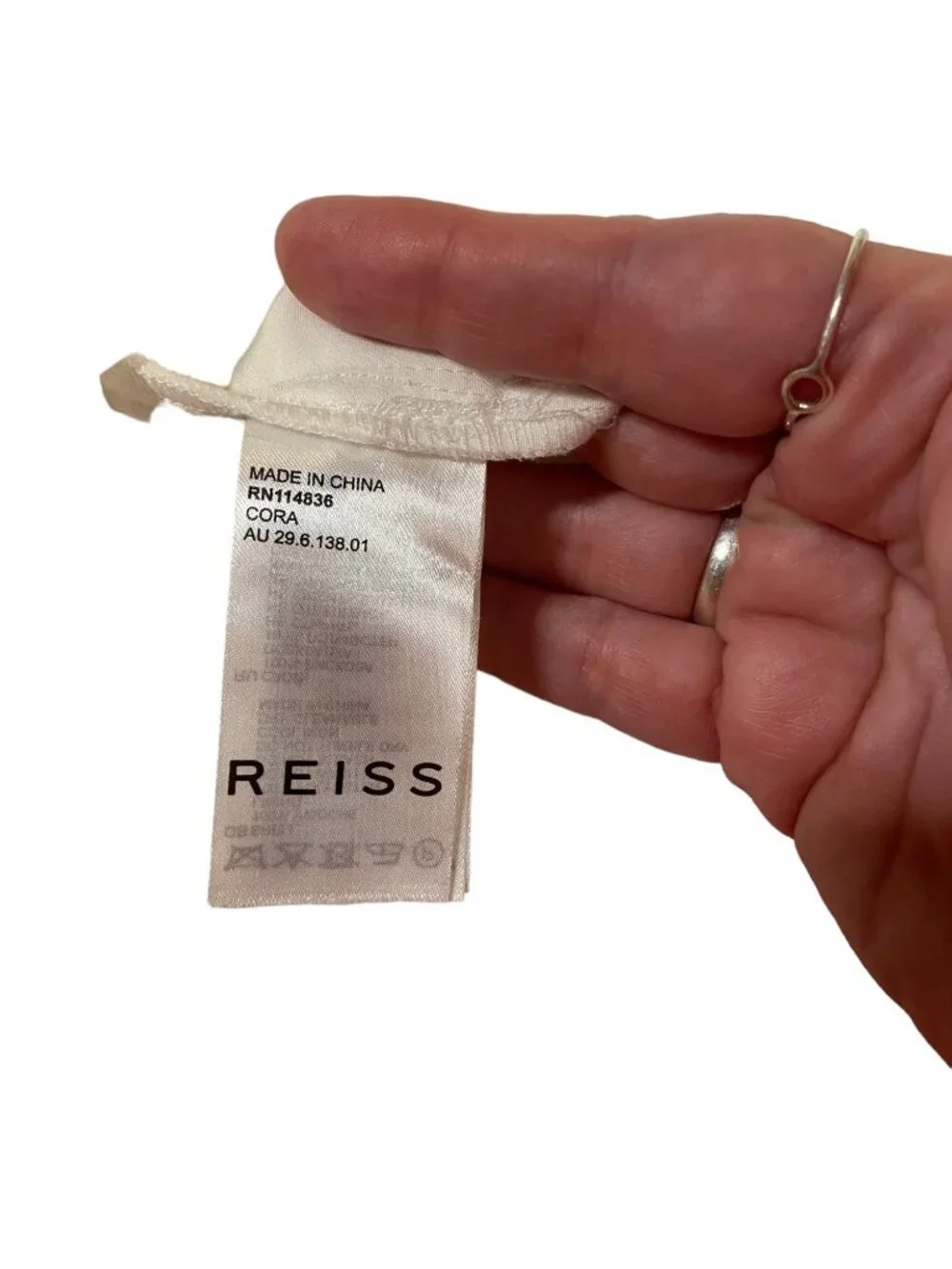 Reiss Midi Dress White Size 6 Graduation White Party Spring Summer Minimalist - Picture 4 of 16